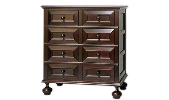 C型ボールフット洋タンス